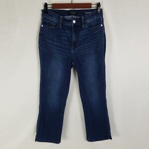 Judy Blue Jeans Womens Size 7 Blue Denim Skinny Fit Capri Dark Wash JB72120DK-CO